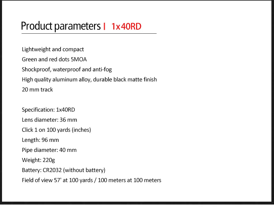Rifle Sight for Hunting