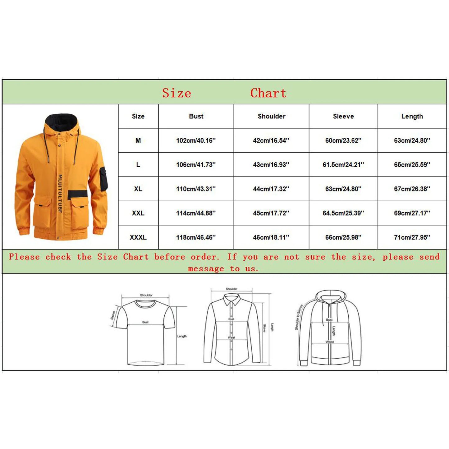 Windproof Hooded Parka