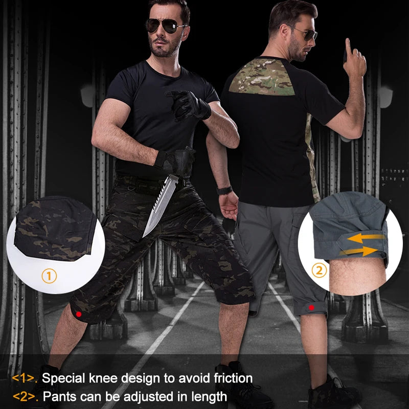 Multi-pocket shorts