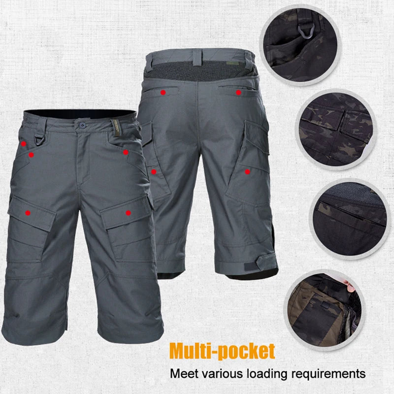 Multi-pocket shorts
