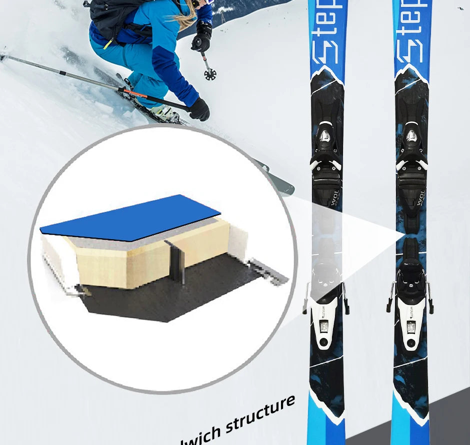 Skis Intermediate to Pro, 110cm to 140cm Length