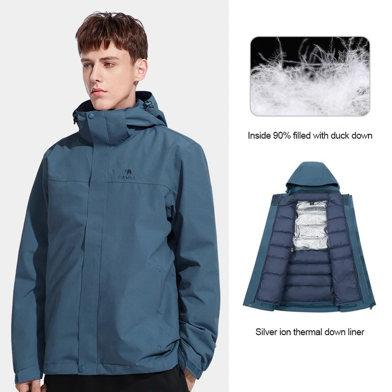 3-in-1 Windbreaker with Down Liner