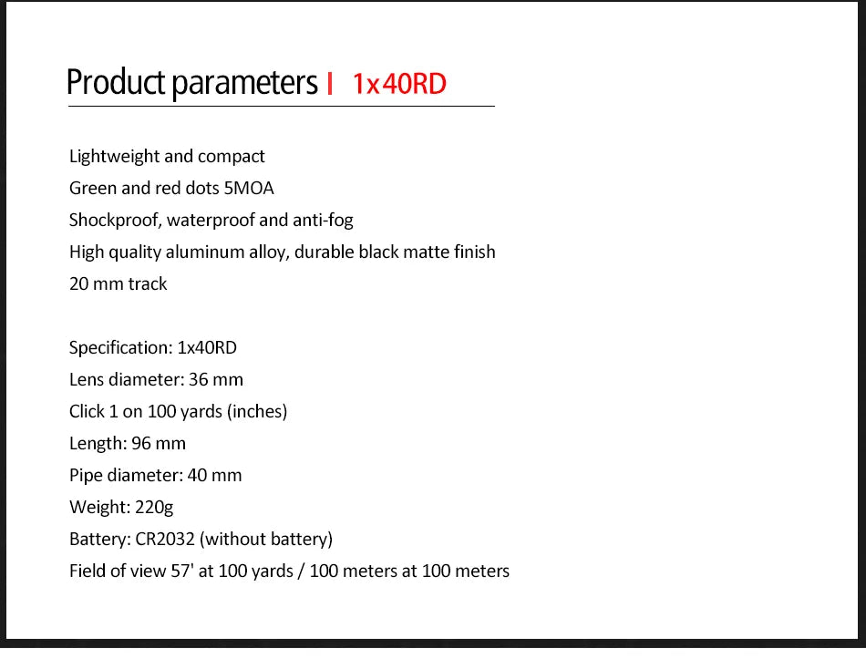 Rifle Sight for Hunting