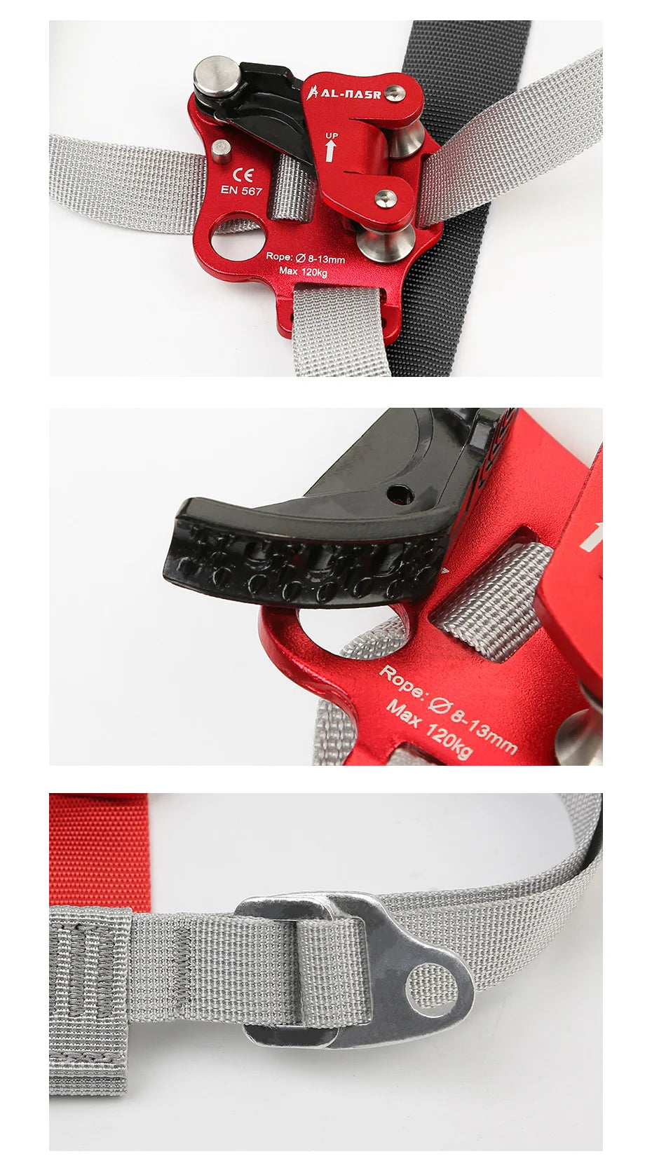 Rock Climbing Foot Harness With Pedal Belt Grasp for Rope Gear