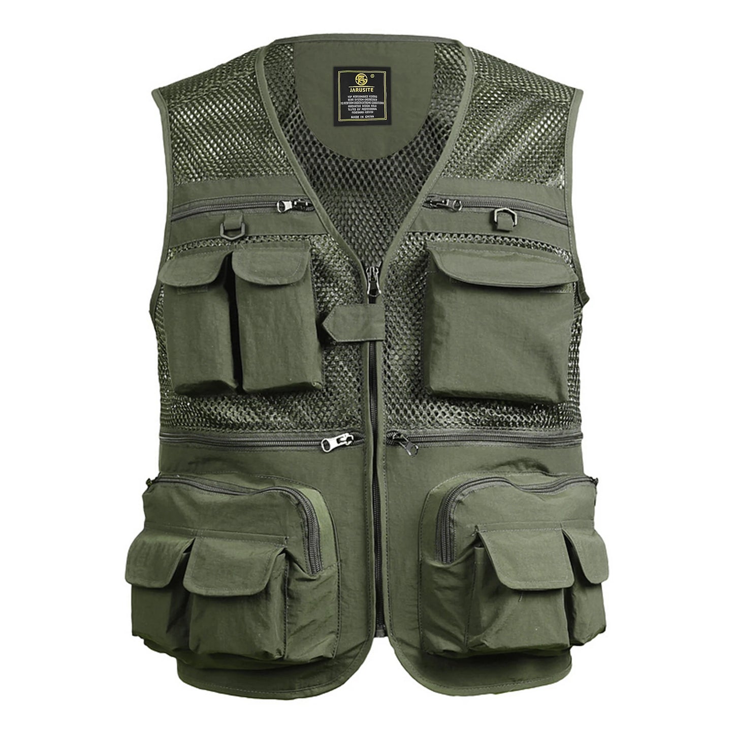 Fishing Breathable Mesh Vest with Zipper Pockets