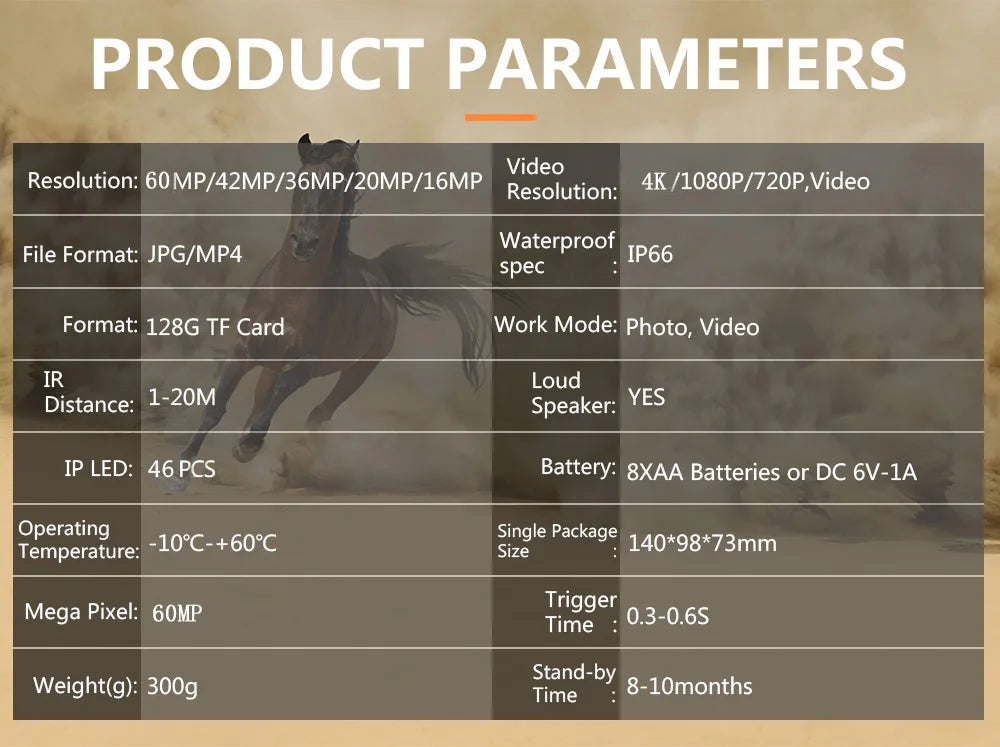 Hunting Trail Camera with Night Vision