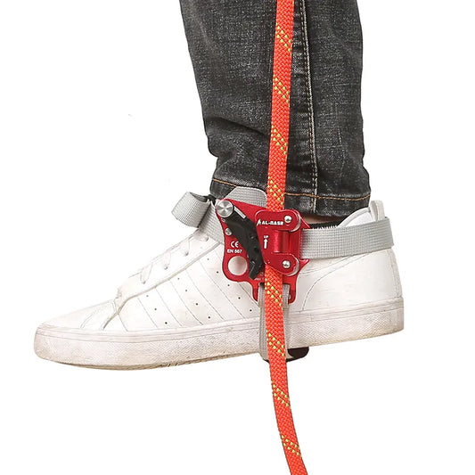 Rock Climbing Foot Harness With Pedal Belt Grasp for Rope Gear