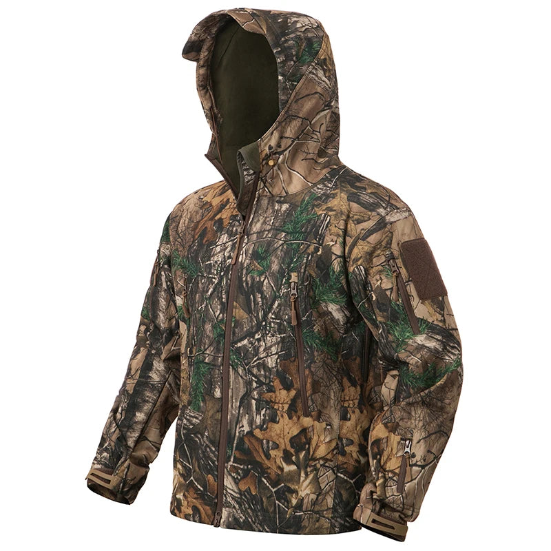 Soft Shell Camouflage  Waterproof Fleece Jacket