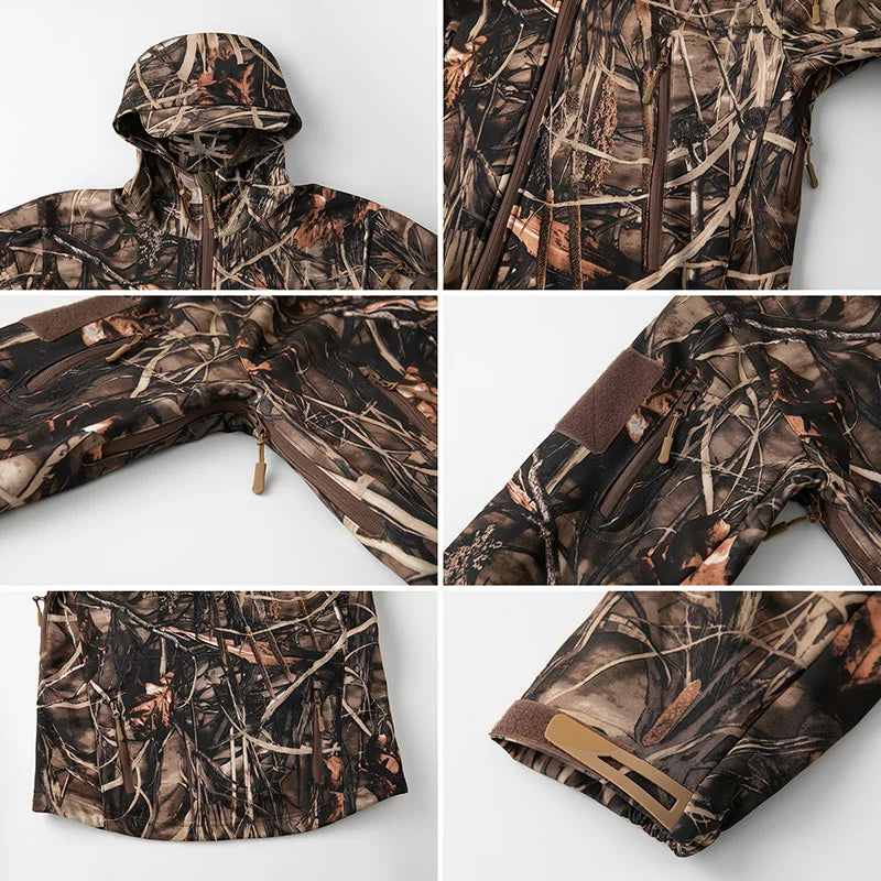 Soft Shell Camouflage  Waterproof Fleece Jacket