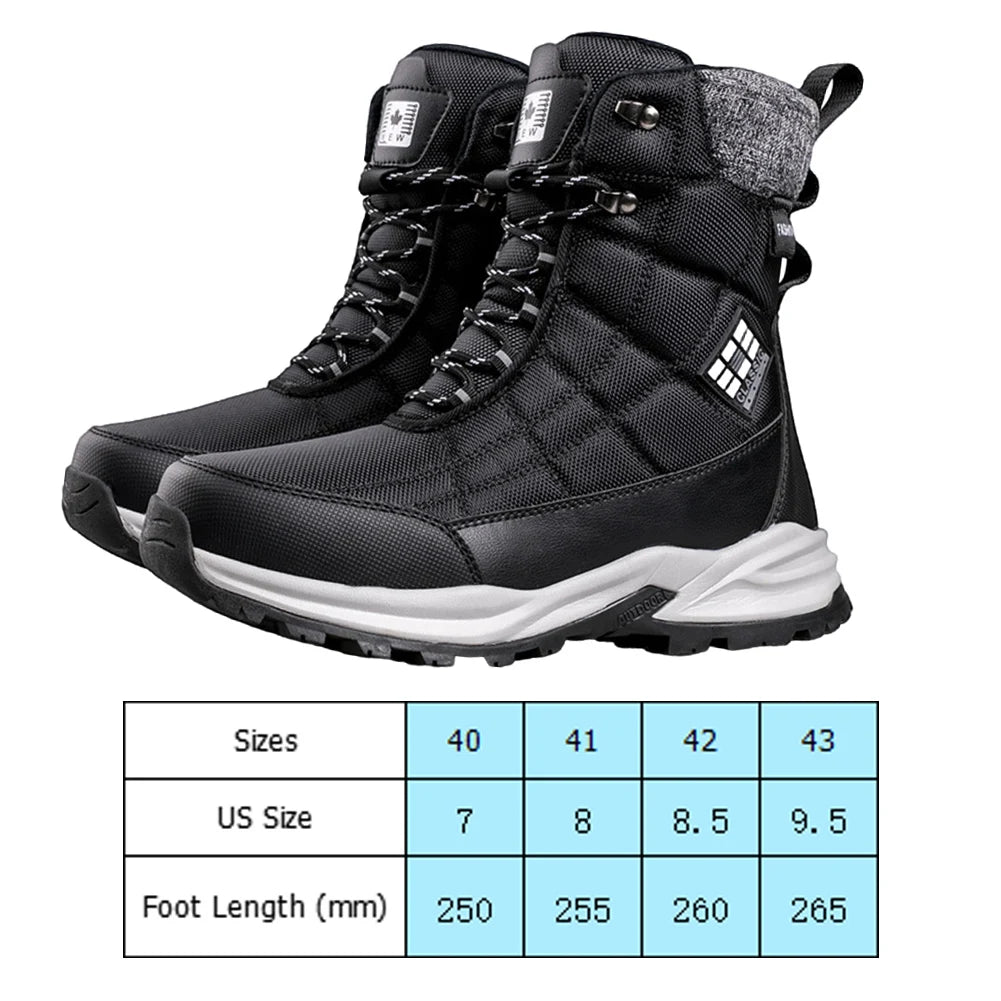 Waterproof Fleece Lining Snow Boots