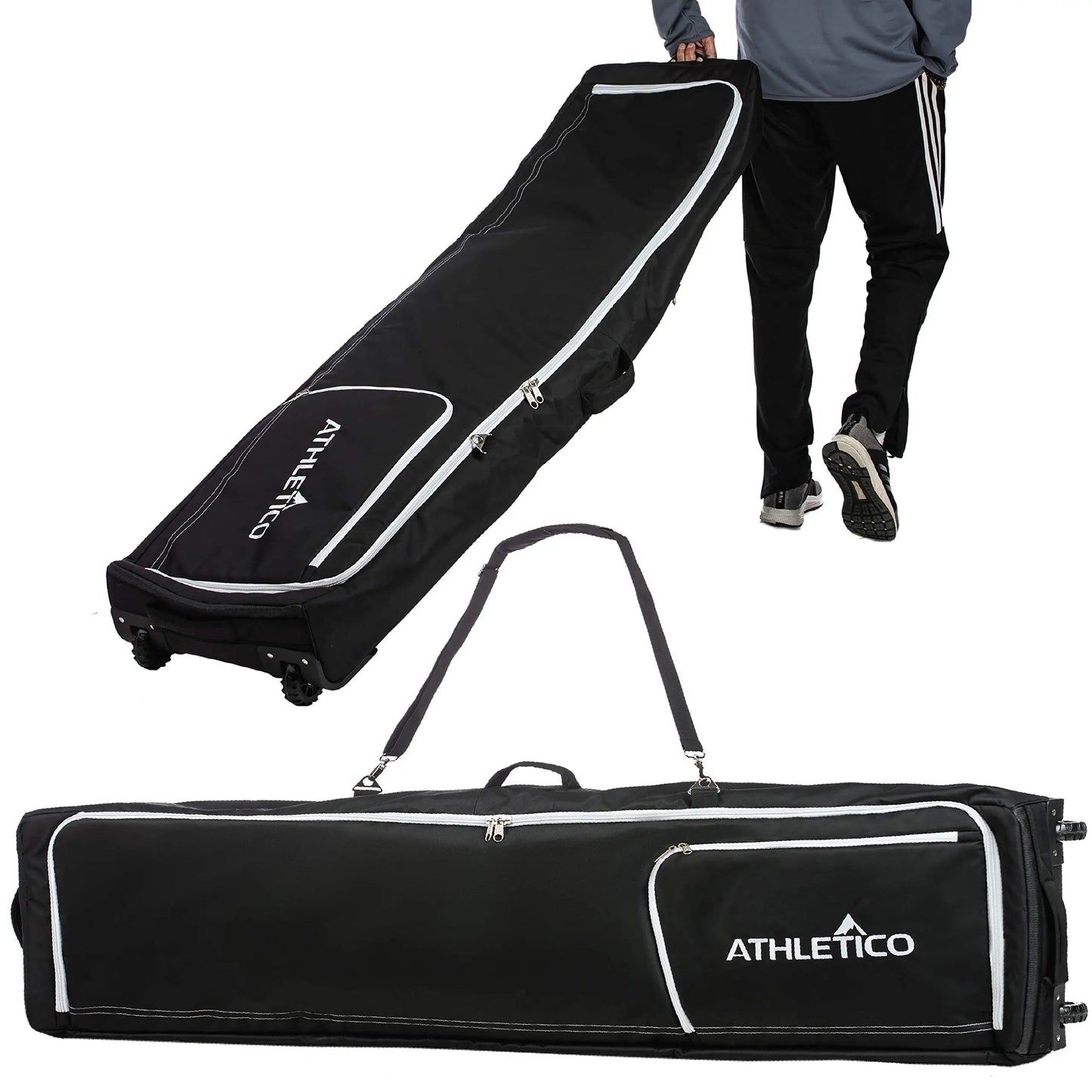 Padded Rolling Double Ski Bag