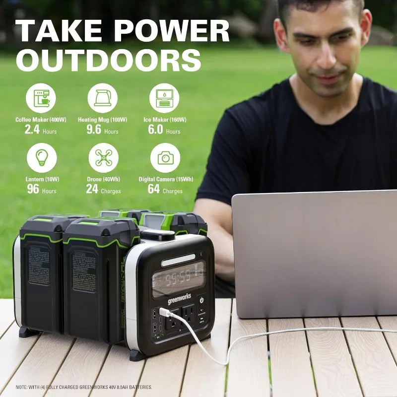 Greenworks 40V 500W Portable Power Station,