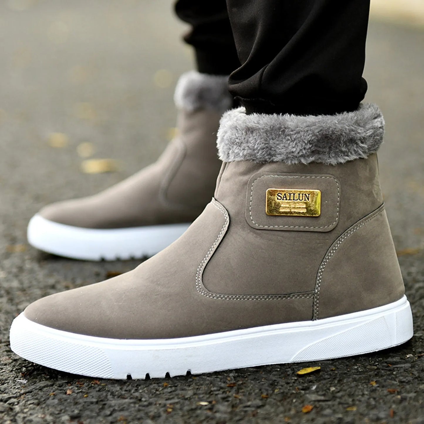 Cozy Ankle Snow Boots For Men