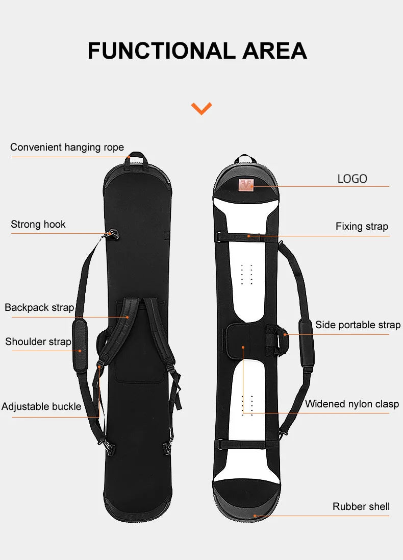 135-160cm Snowboard Bag with Shoulder Strap