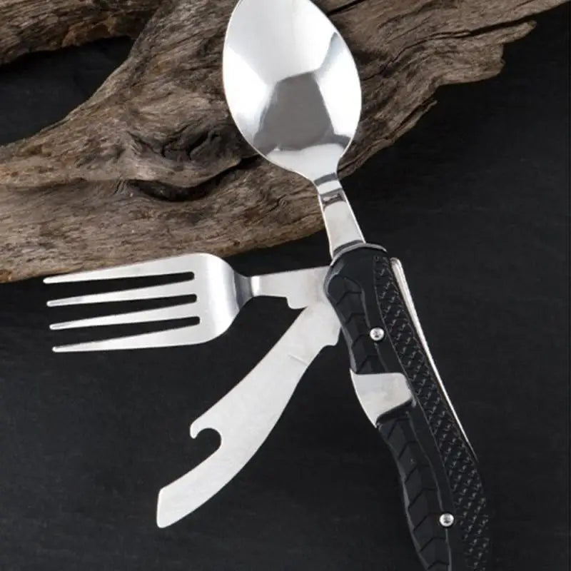 Folding Spoon Fork Knife Combo