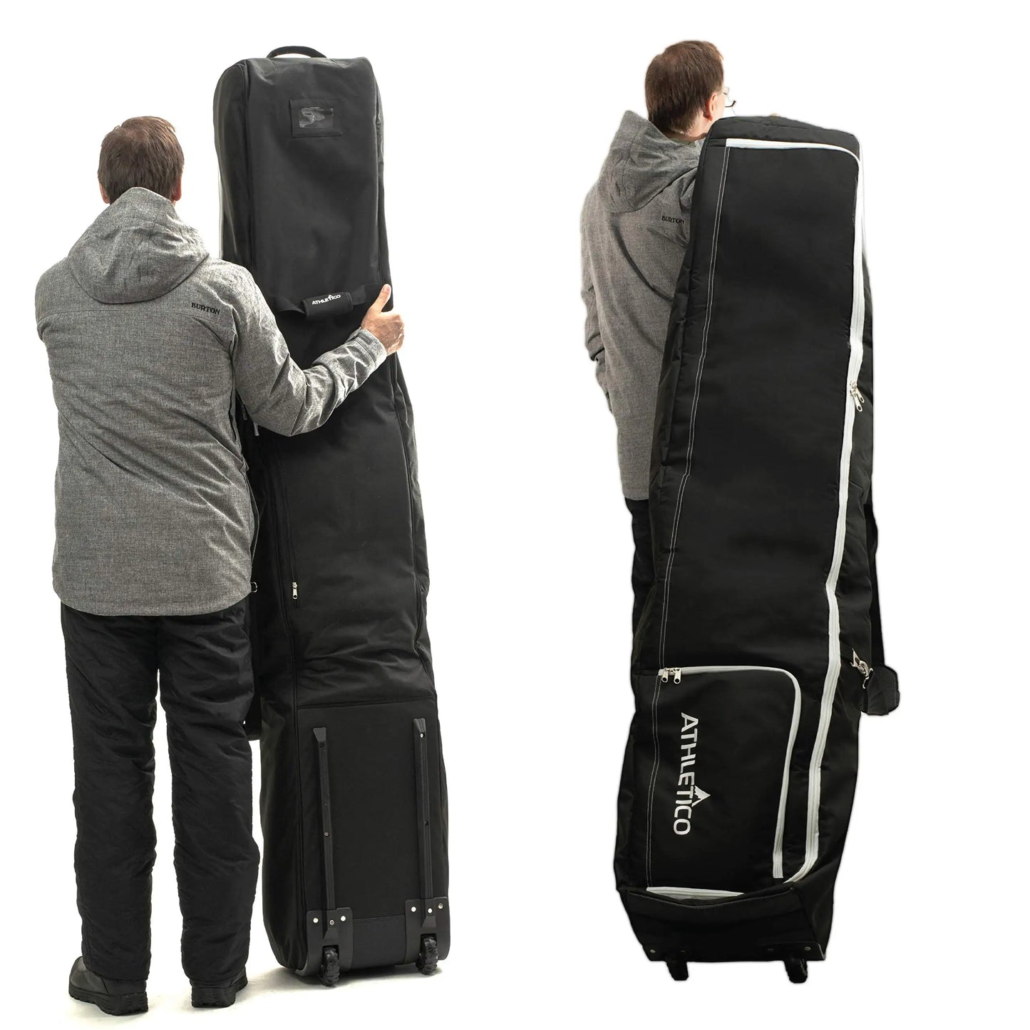 Padded Rolling Double Ski Bag