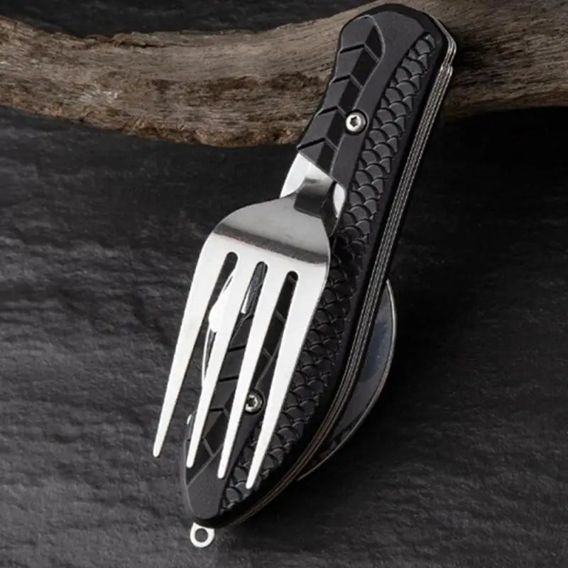 Folding Spoon Fork Knife Combo