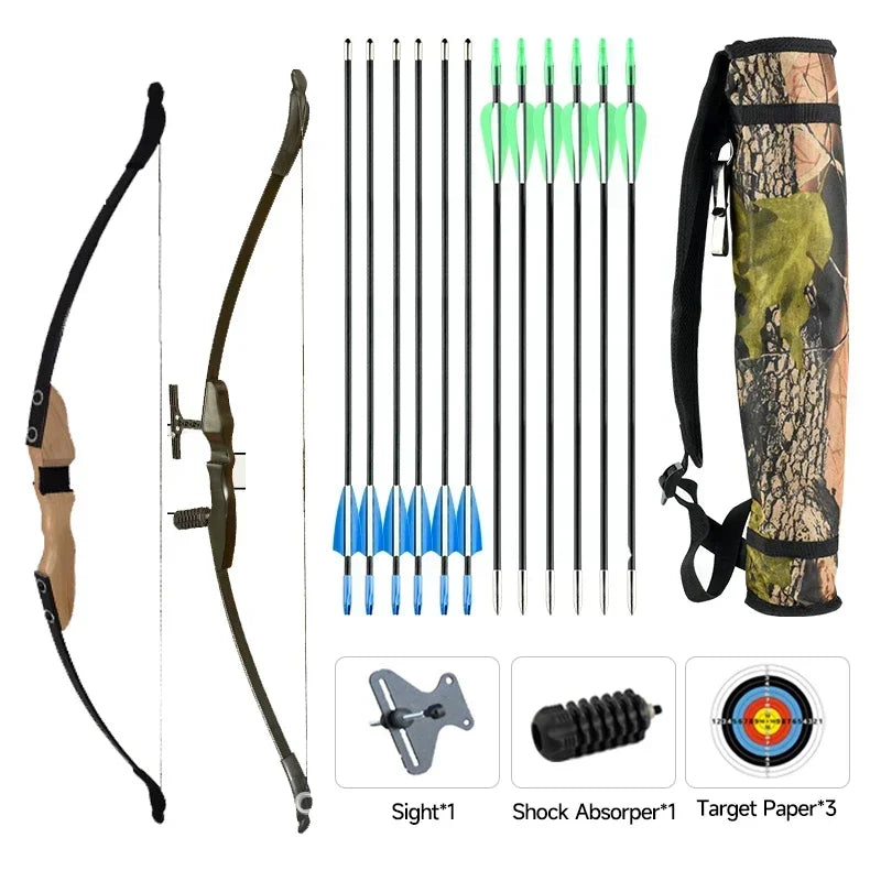 Recurve bow 30/40LBS and 12 pcs Arrow set