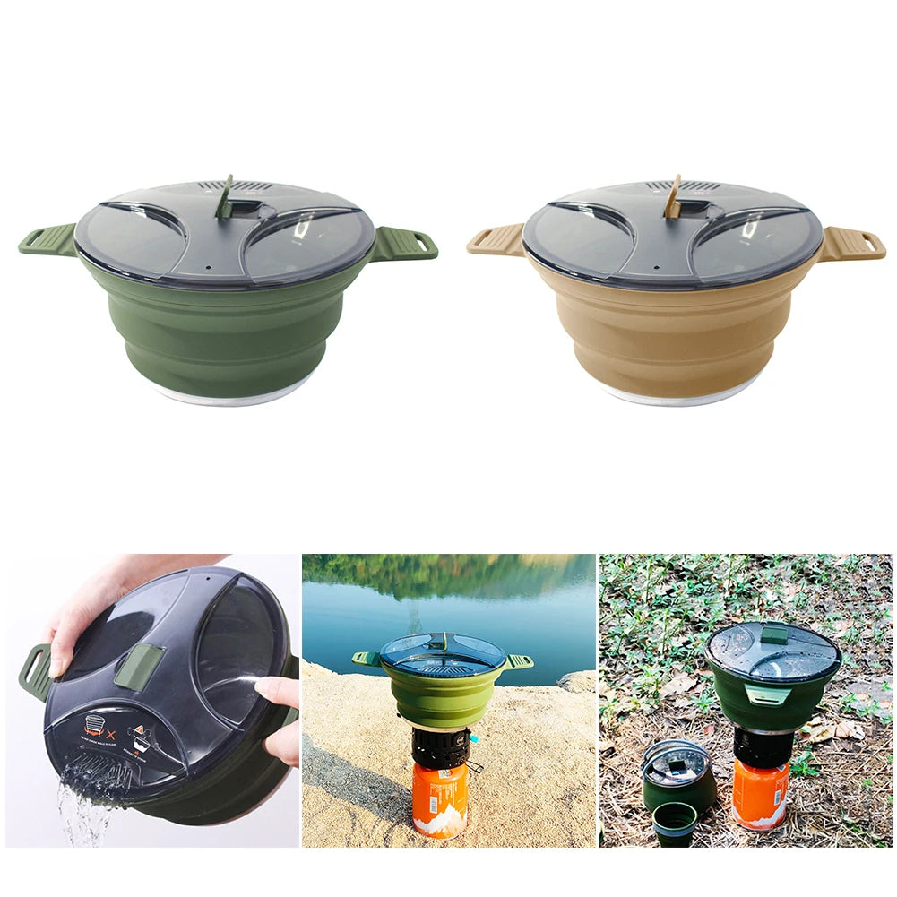 Foldable Portable Cooking Pot