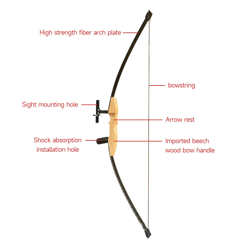 Recurve bow 30/40LBS and 12 pcs Arrow set