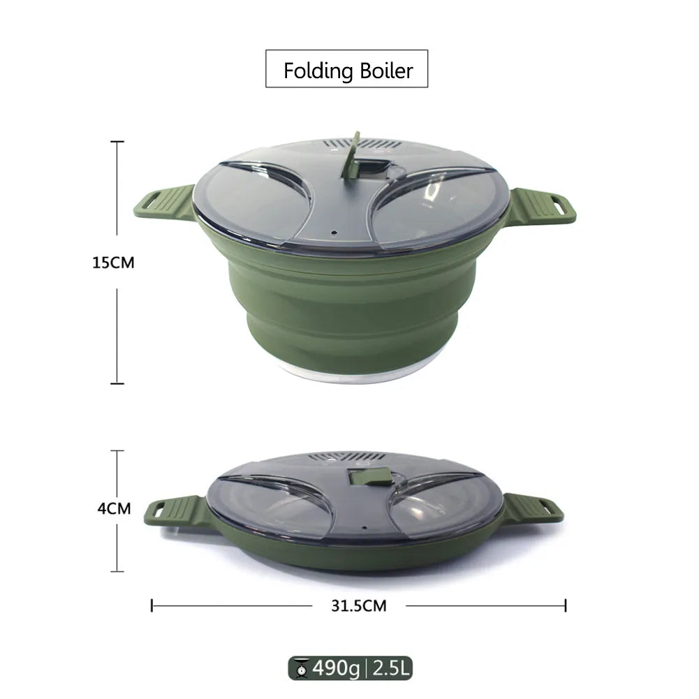 Foldable Portable Cooking Pot