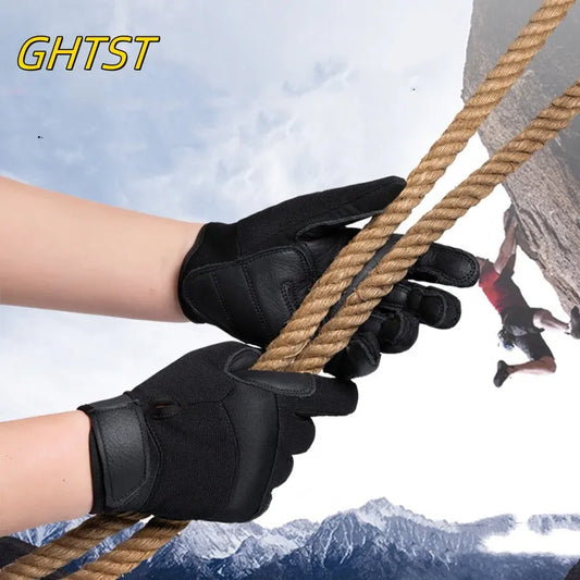 Rock Climbing Leather Gloves