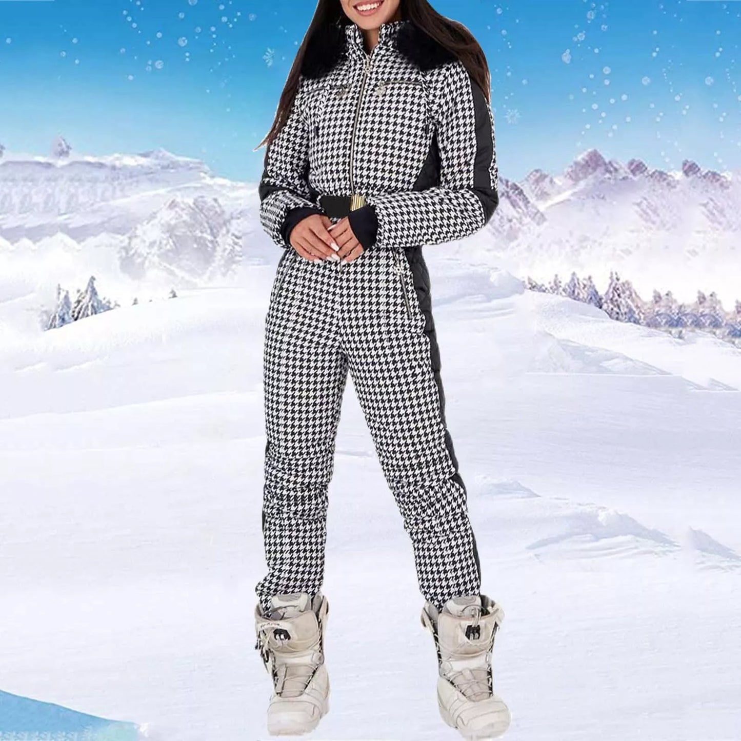Women Winter Ski Jumpsuit