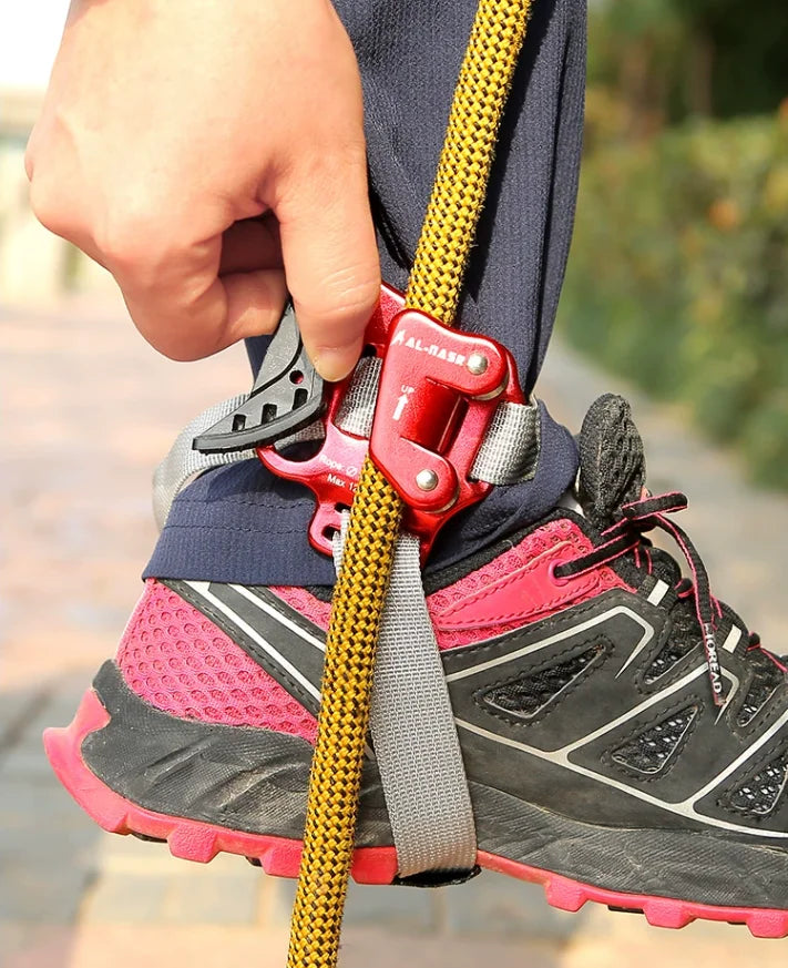 Rock Climbing Foot Harness With Pedal Belt Grasp for Rope Gear